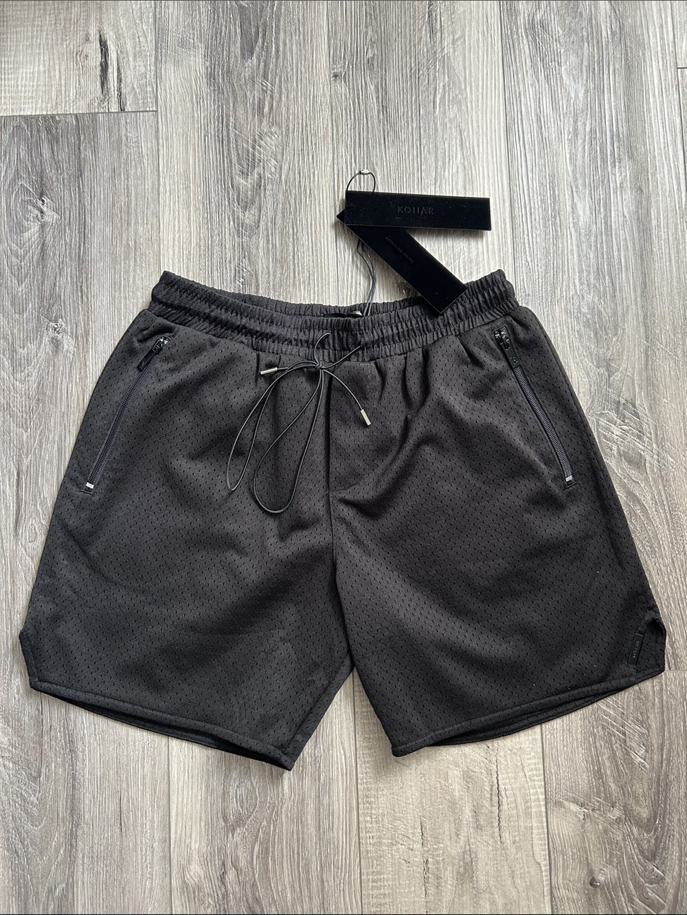 Kollar Black Athletic Mesh 6’ Shorts